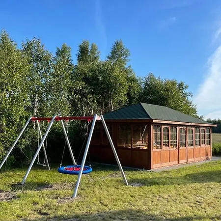 Letniskowe Malinka Dabki Деревянный коттедж *